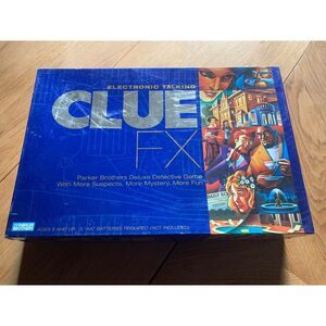 Clue FX Electronic Talking Game Deluxe Detective Butler - Tested EUC